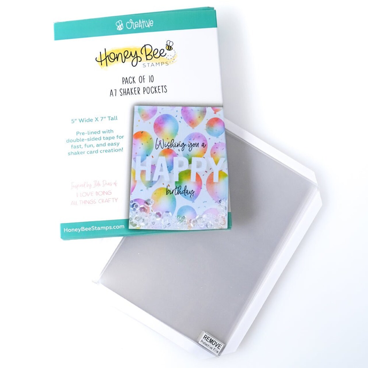 Bee Creative A7 Shaker Pockets - 10 pack - 5” x 7” Card Size - Retiring